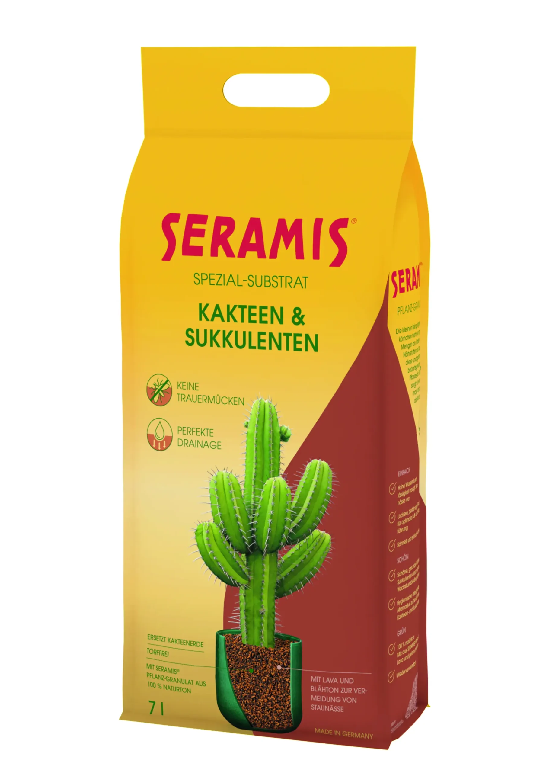 Seramis Spezial-Substrat für Kakteen und Sukkulenten 7 l