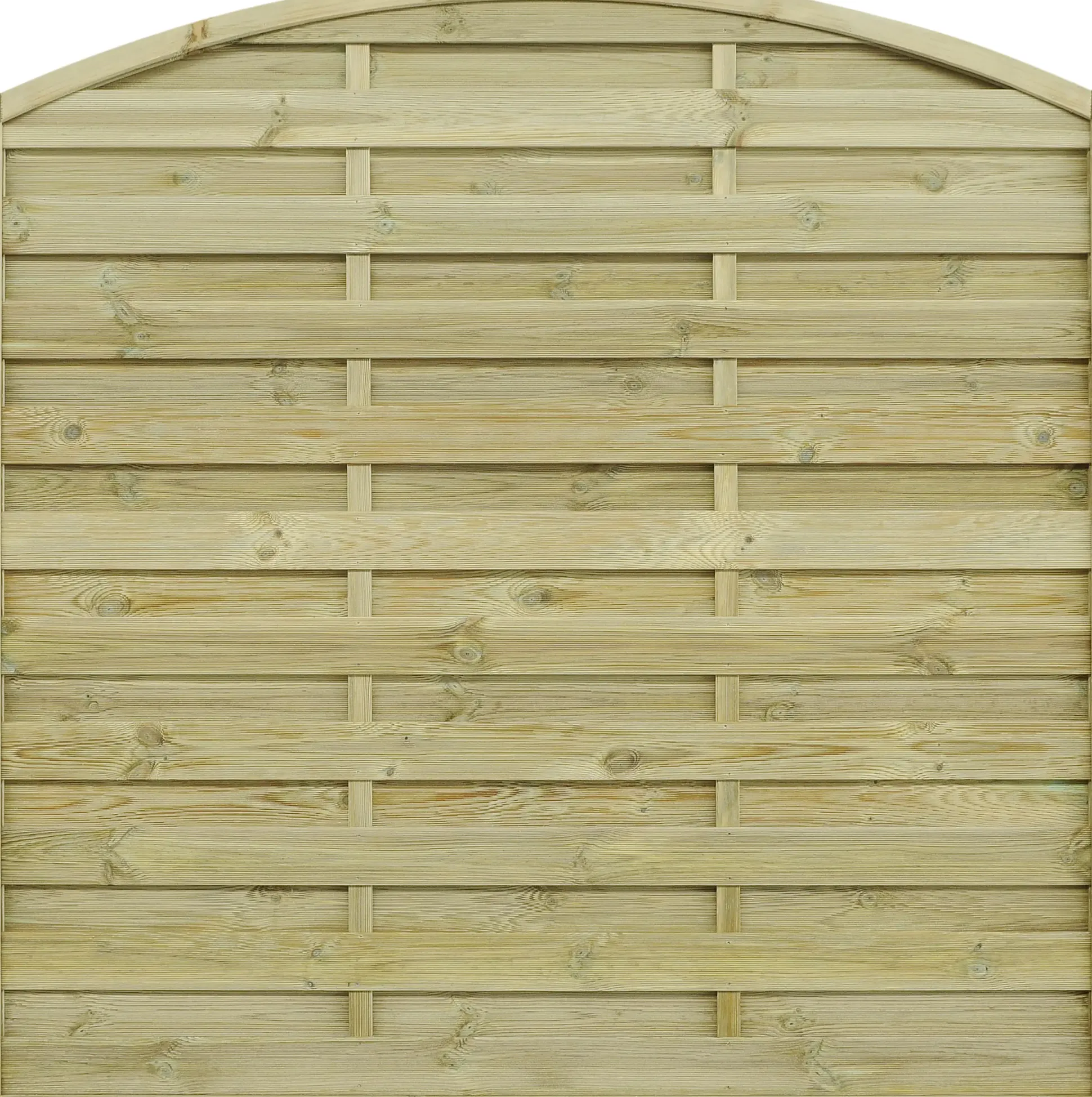 Sichtschutzzaun Rügen 180 x 180 cm, Rundbogen, kesseldruckimprägniert