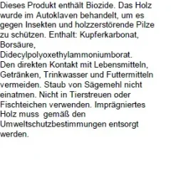 Sichtschutzzaun Rügen 180 x 90 cm, gerade, kesseldruckimprägniert