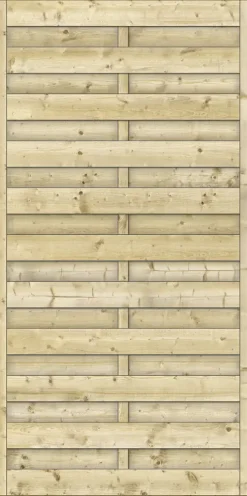 Sichtschutzzaun Rügen 90 x 180 cm, gerade, kesseldruckimprägniert
