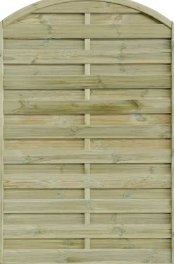 Sichtschutzzaun Rügen 120 x 180 cm, Rundbogen, kesseldruckimprägniert