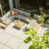 Siena Garden Gartenmöbel-Set Alvida Aluminium/Holz inkl. Kissen 5-tlg.
