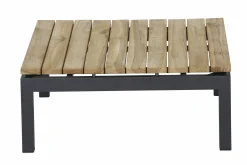 Siena Garden Gartenmöbel-Set Alvida Aluminium/Holz inkl. Kissen 5-tlg.