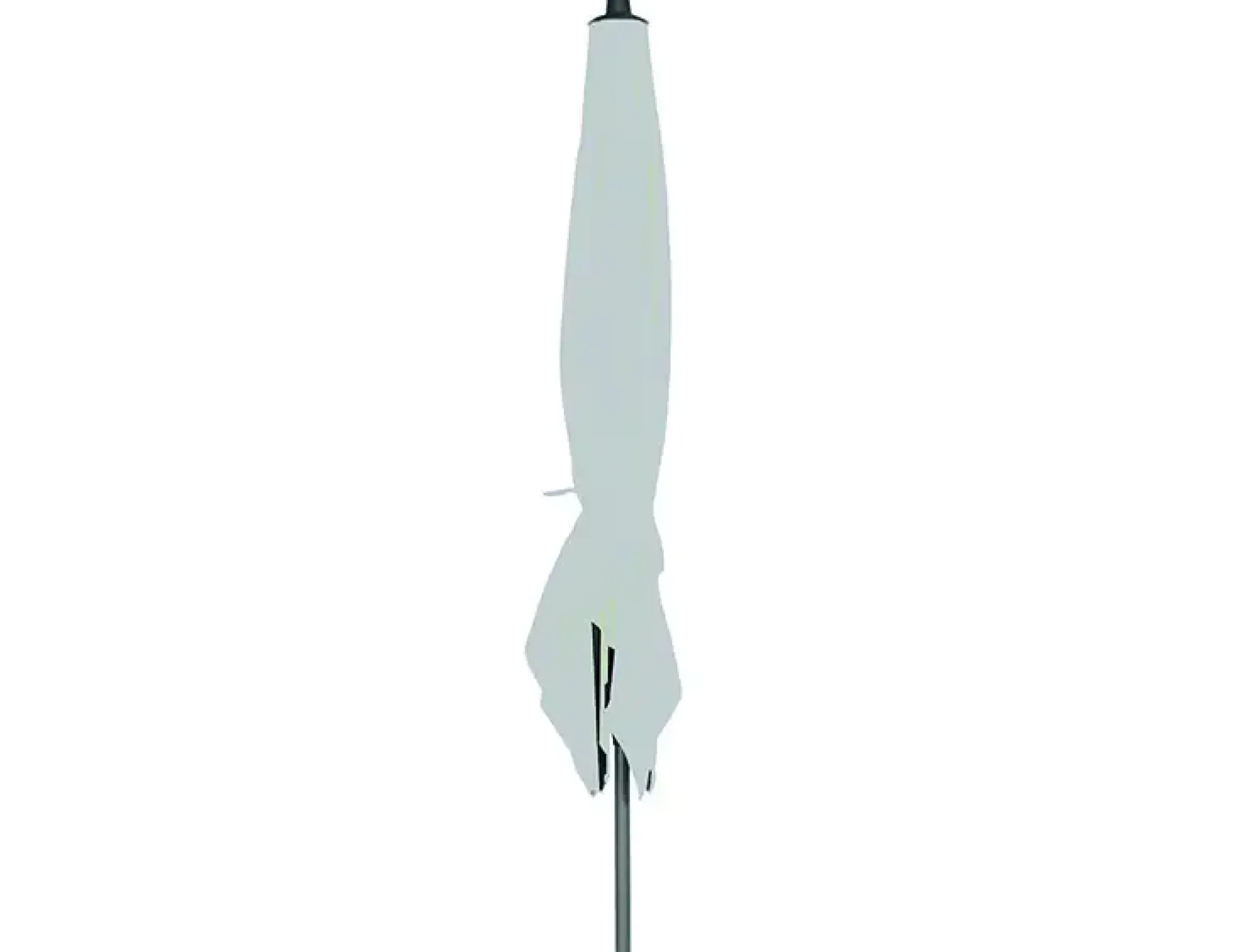 Siena Garden Mittelstockschirm Avio grau 300 x 200 cm