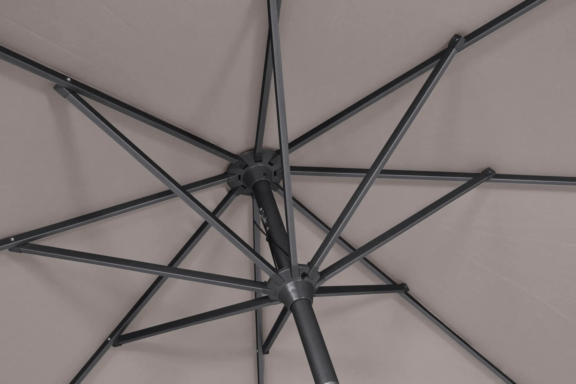 Siena Garden Mittelstockschirm Avio taupe, 250 x 250 cm