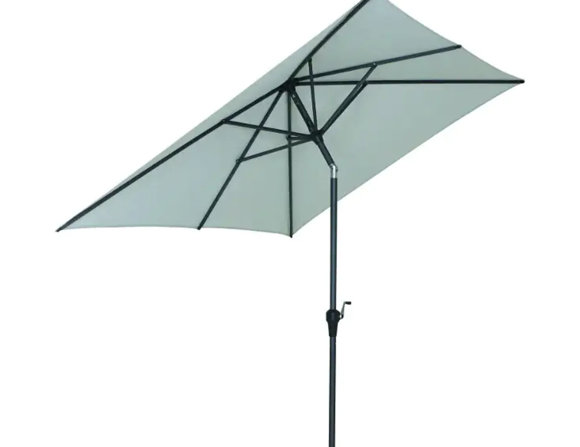 Siena Garden Mittelstockschirm Avio grau 250 x 200 cm