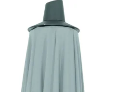 Siena Garden Mittelstockschirm Avio grau Ø 300 cm