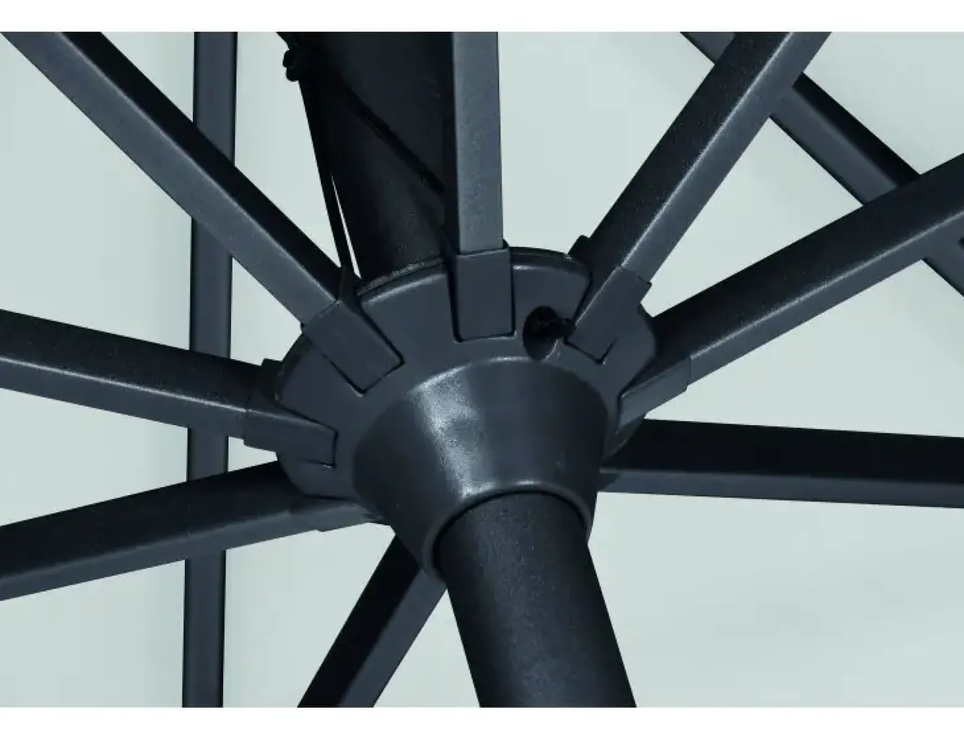 Siena Garden Mittelstockschirm Avio grau Ø 300 cm