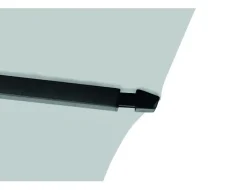 Siena Garden Mittelstockschirm Avio grau 250 x 250 cm