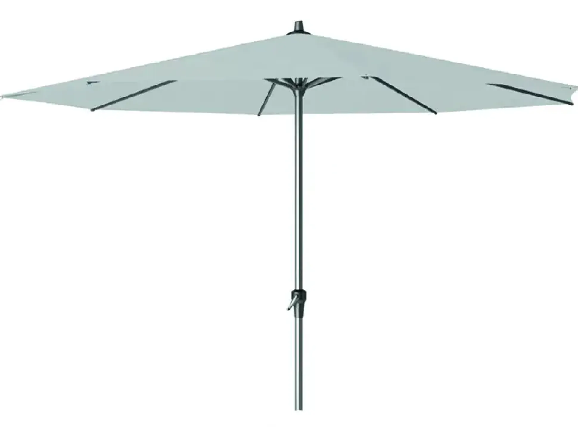 Siena Garden Mittelstockschirm Avio grau Ø 350 cm