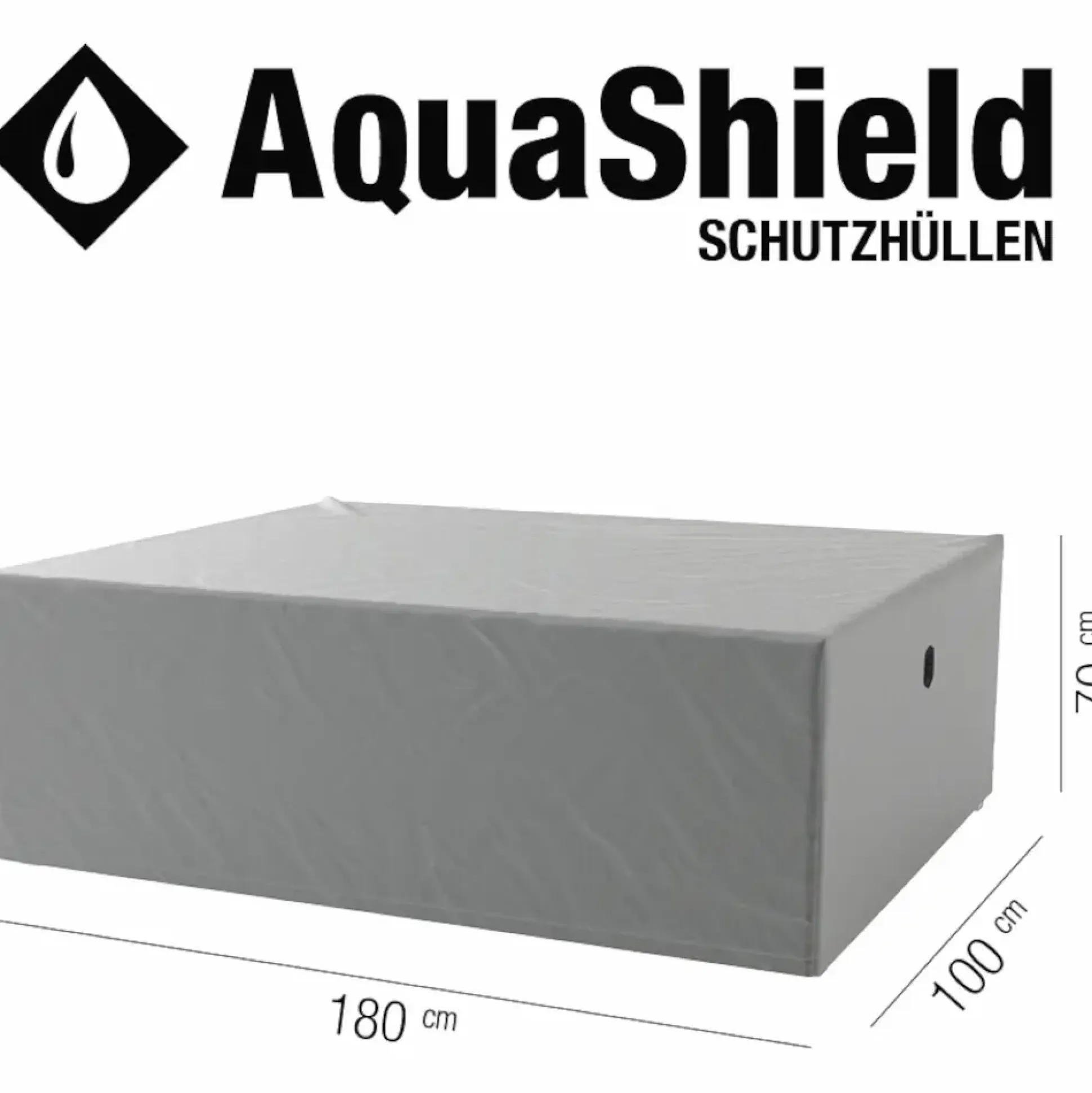 Siena Garden Schutzhülle Tisch AquaShield 180 x 100 cm hellgrau