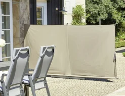 Siena Garden Sichtschutz Ben 150x280 cm taupe Gestell aus Stahl,Polyester