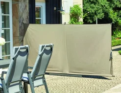 Siena Garden Sichtschutz Ben 150x280 cm taupe Gestell aus Stahl,Polyester