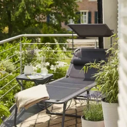 Siena Garden Campingliege Premium anthrazit