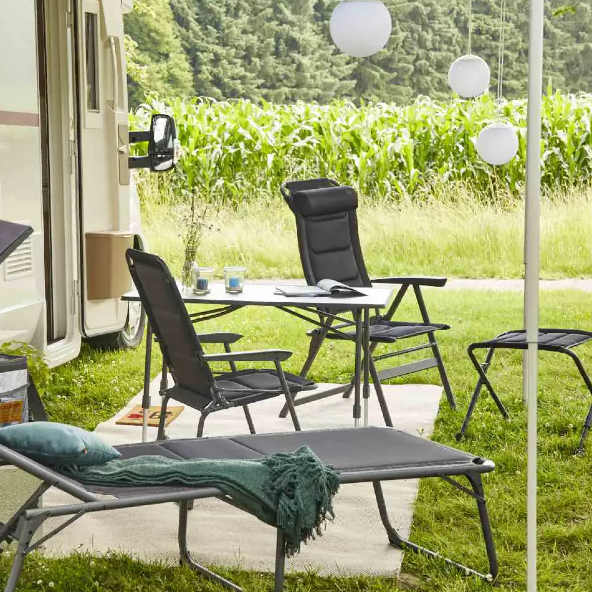 Siena Garden Campingliege Premium anthrazit