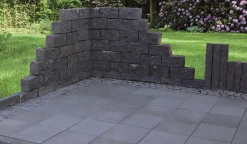 Silex Terrassenplatte Basalt 40 x 40 x 3 cm basalt
