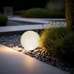 Smartwares LED Solar-Kugelleuchte OSL-50015 weiß Ø 30 cm RGBW