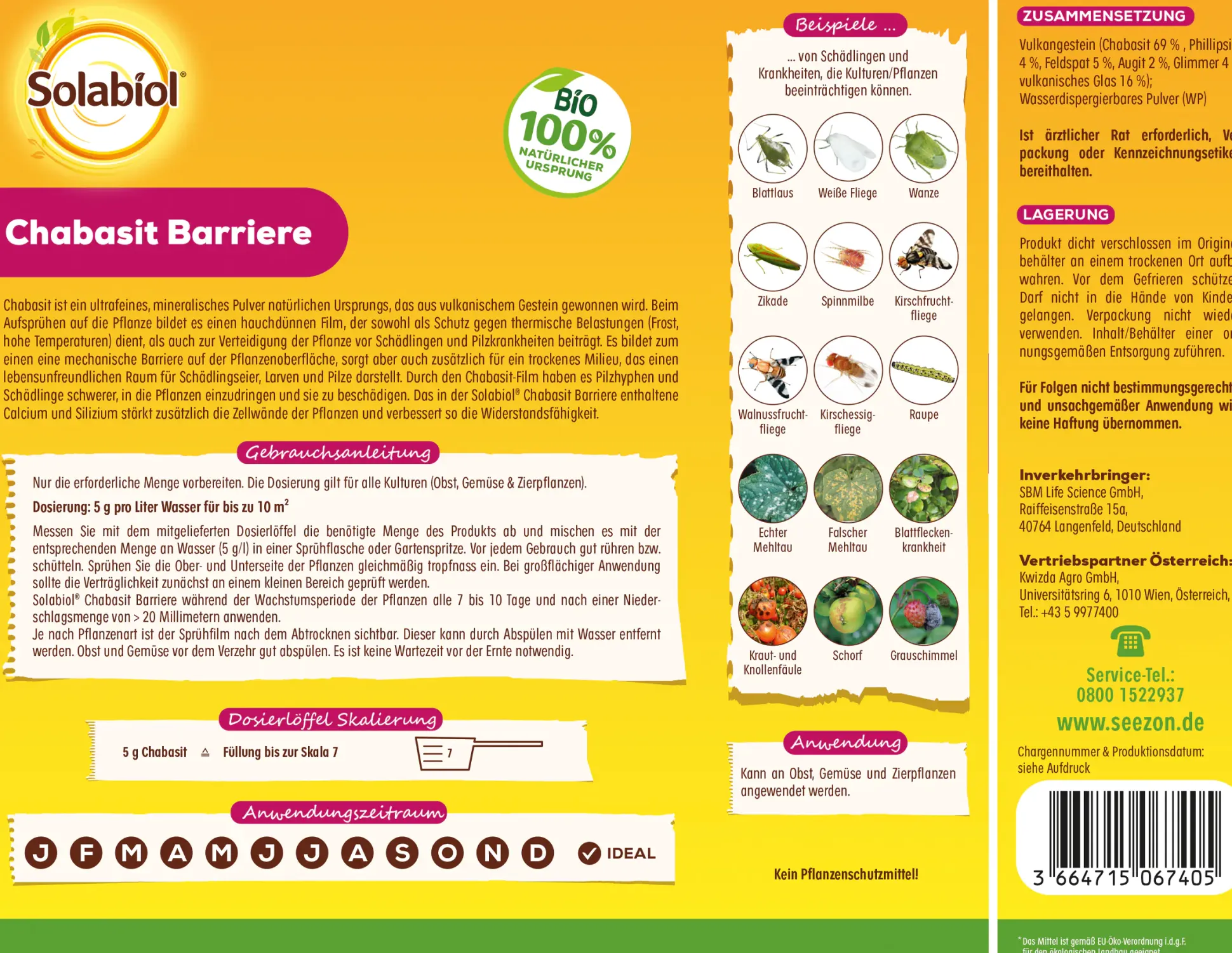 Solabiol Chabasit Barriere 400 g