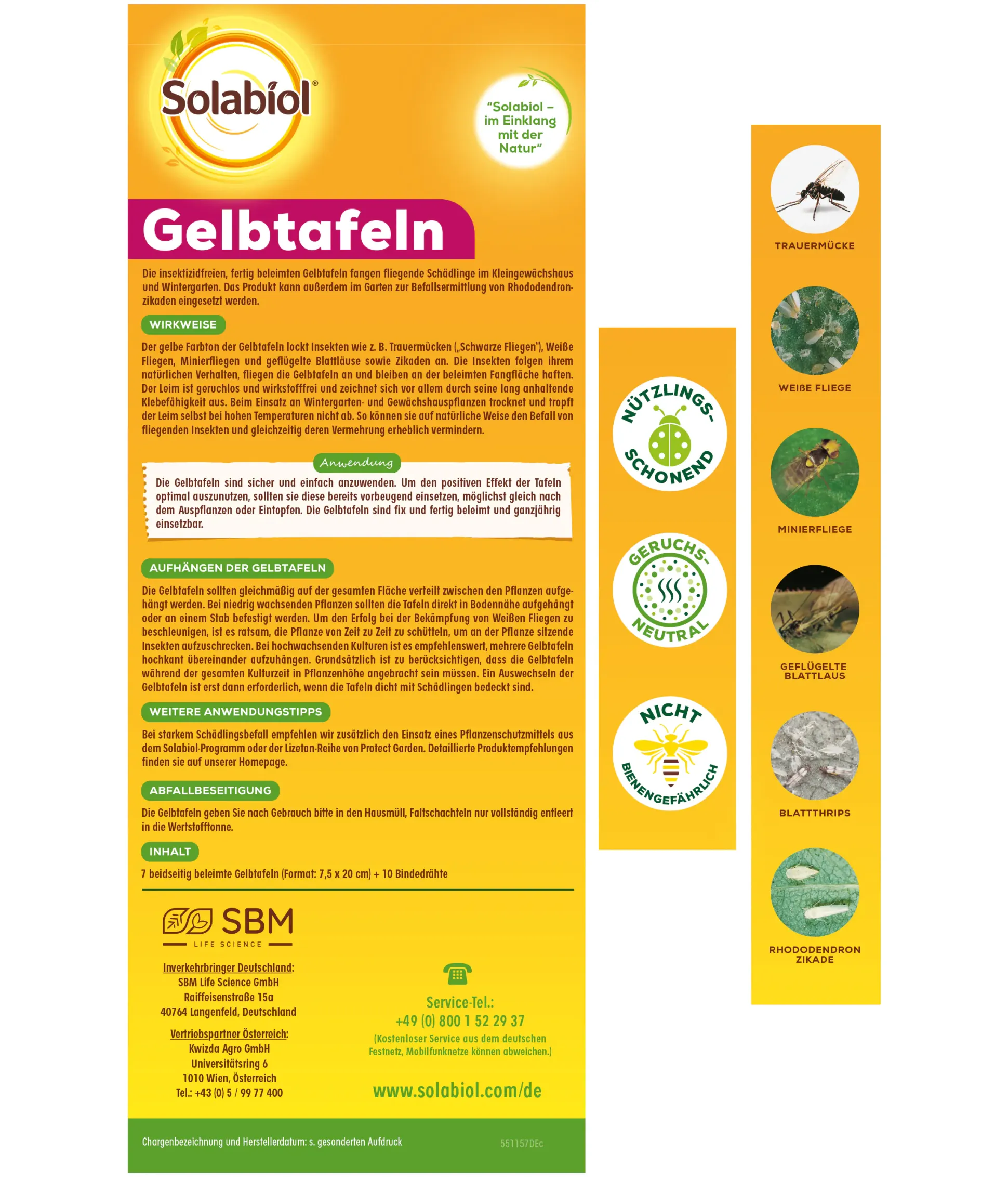 Solabiol Gelbtafeln 7 Stück
