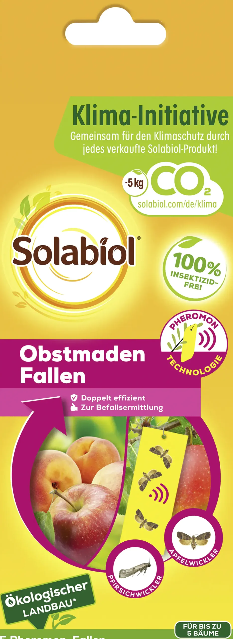 Solabiol Obstmaden Fallen 5 Stück