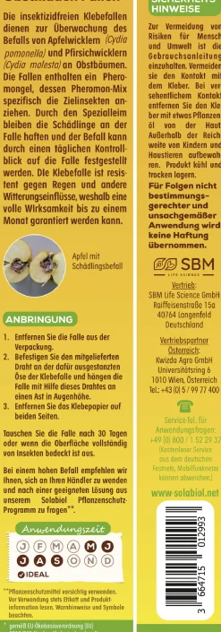 Solabiol Obstmaden Fallen 5 Stück