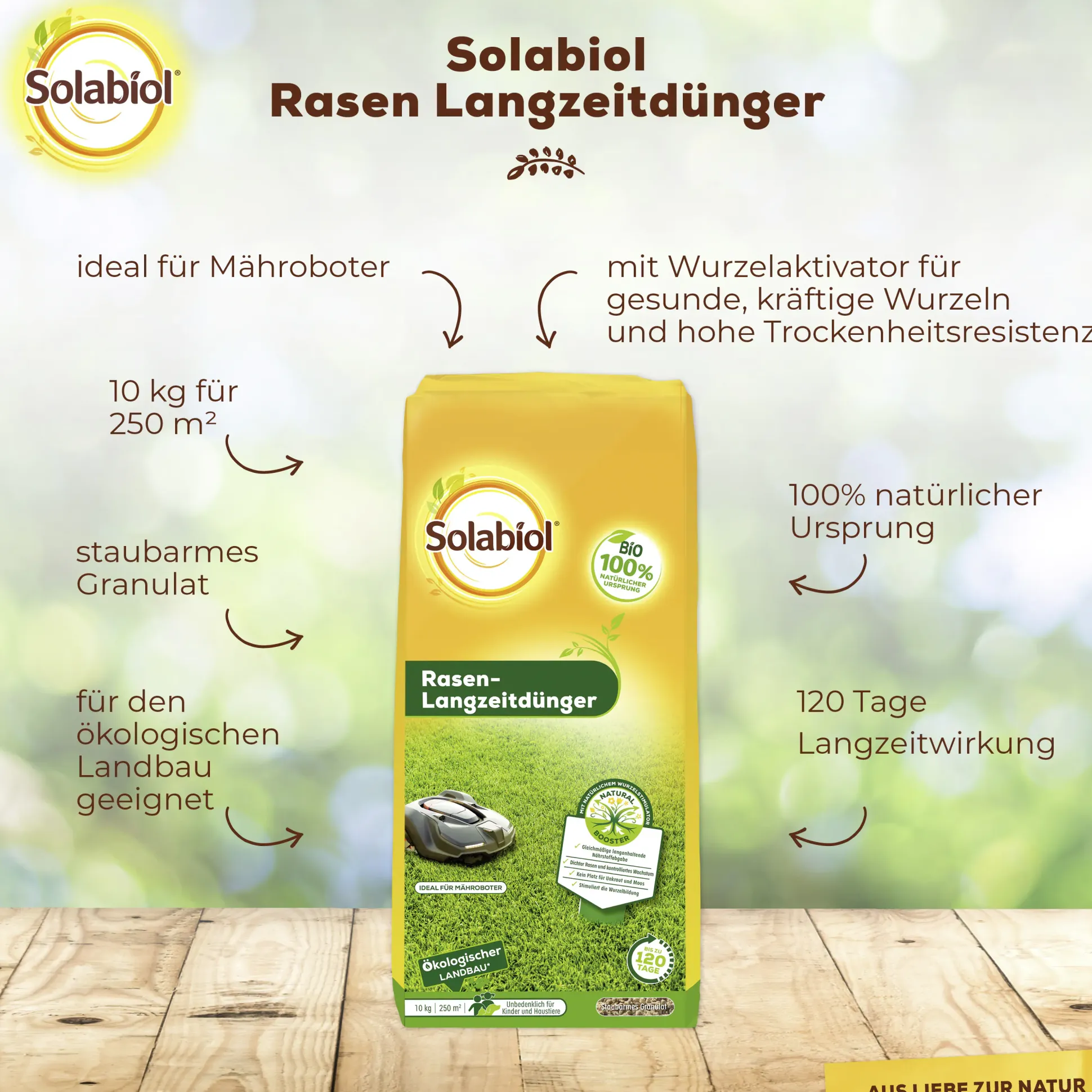 Solabiol Rasen-Langzeitdünger 10 kg