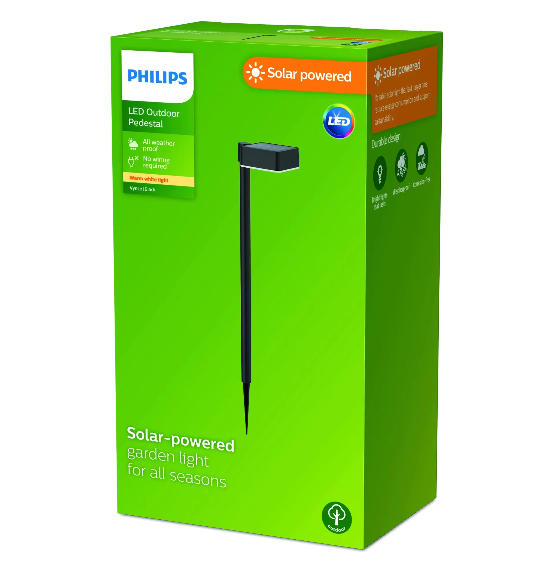 Solar Gehwegleuchte Vynce 20,6 x 11,7 x 8,2 cm schwarz