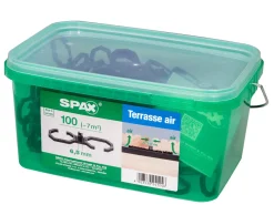 Spax Air-Belüftung 9 x 2,8 x 0,4 cm 100 Stück 6,5 mm Fuge