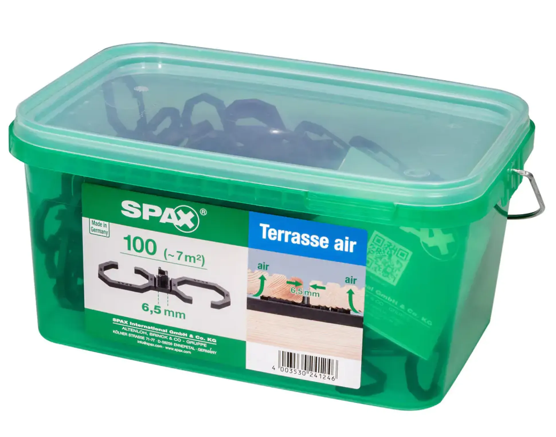 Spax Air-Belüftung 9 x 2,8 x 0,4 cm 100 Stück 6,5 mm Fuge