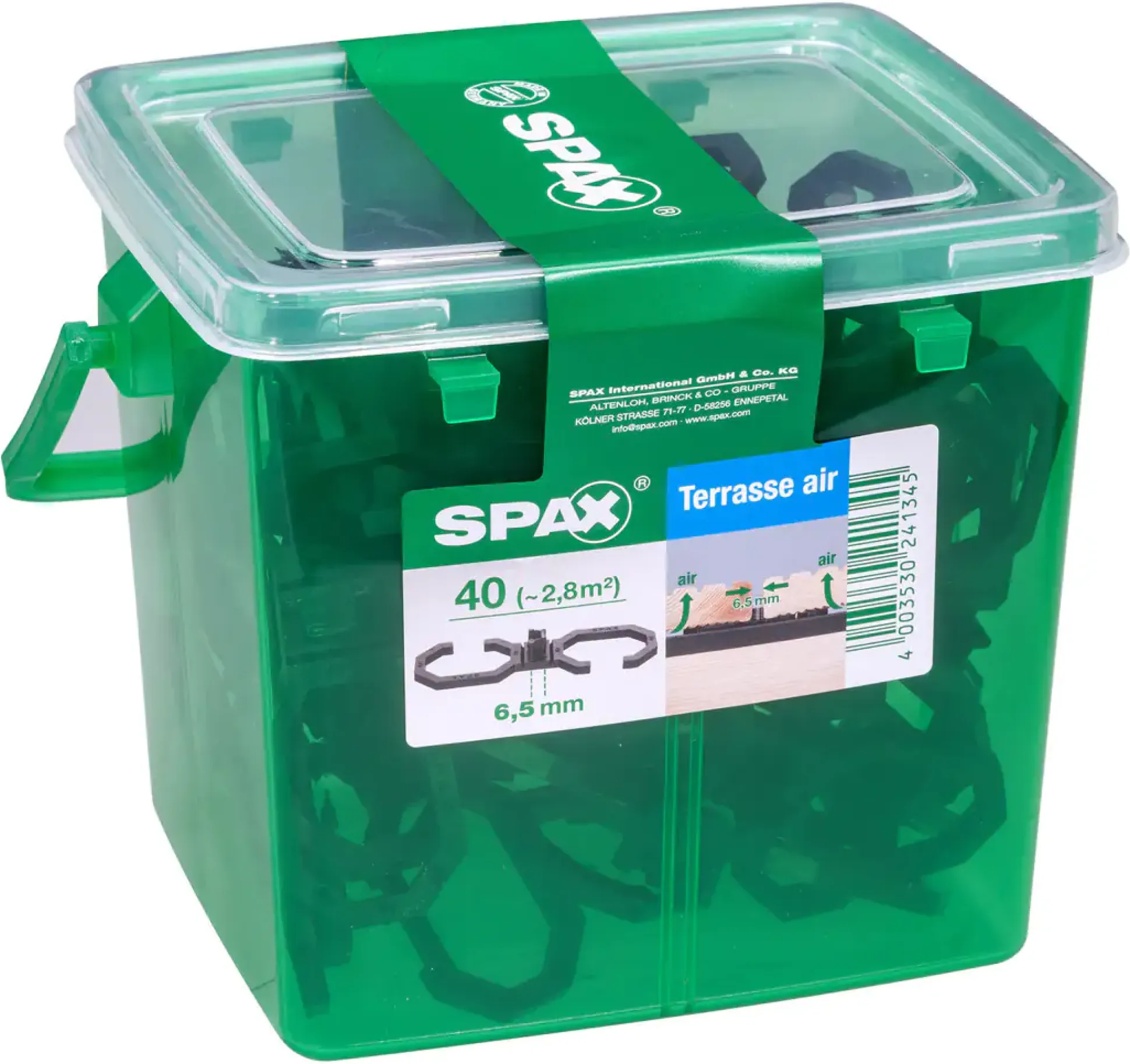 Spax Air-Belüftung 9 x 2,8 x 0,4 cm 40 Stück 6,5 mm Fuge