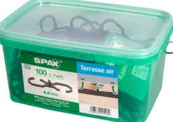 Spax Air-Belüftung 9 x 2,8 x 0,4 cm 100 Stück 4,5 mm Fuge