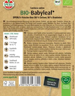 Sperli BIO Babyleafsalat Mischung Saatband