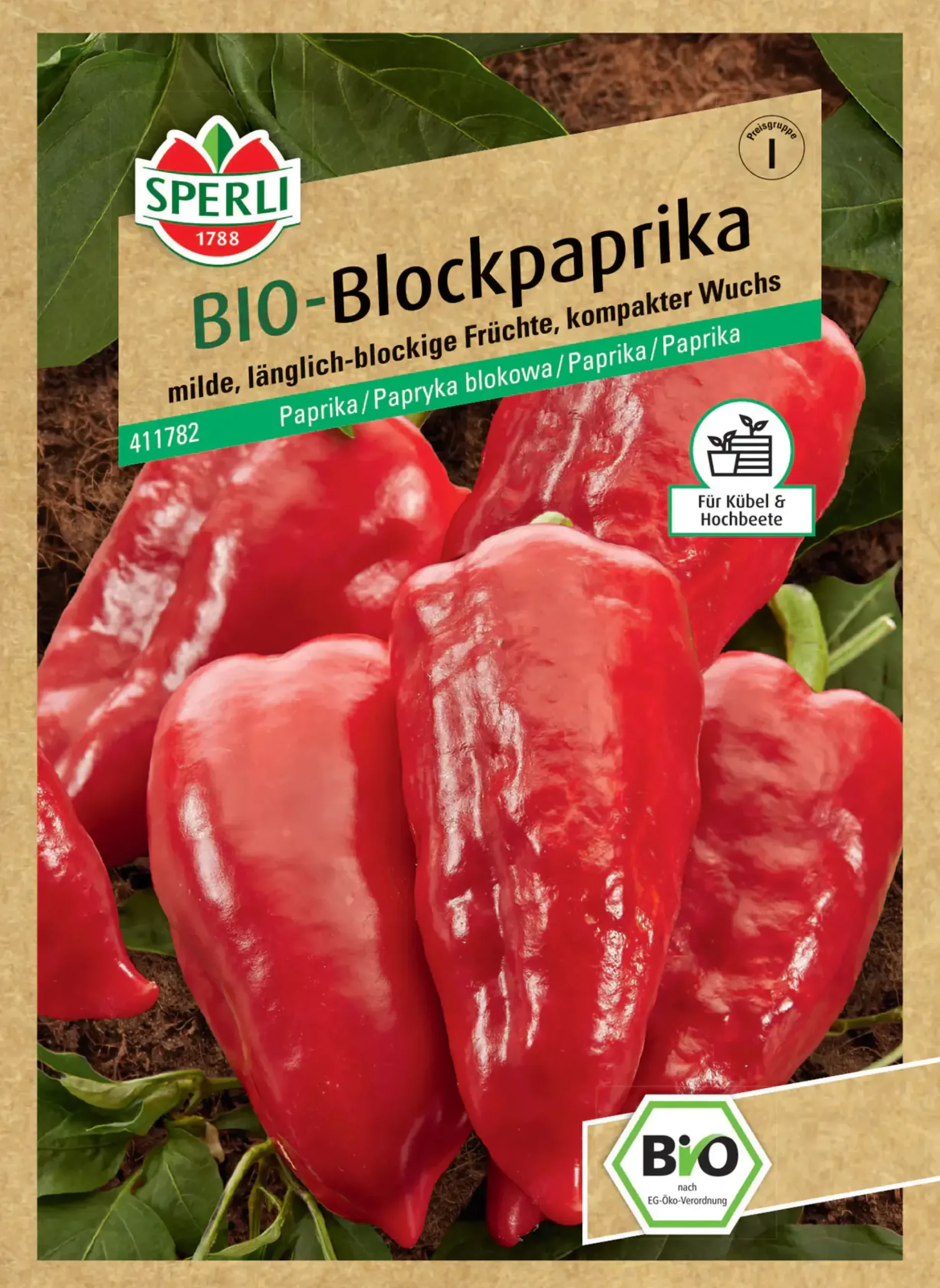 Sperli BIO Blockpaprika
