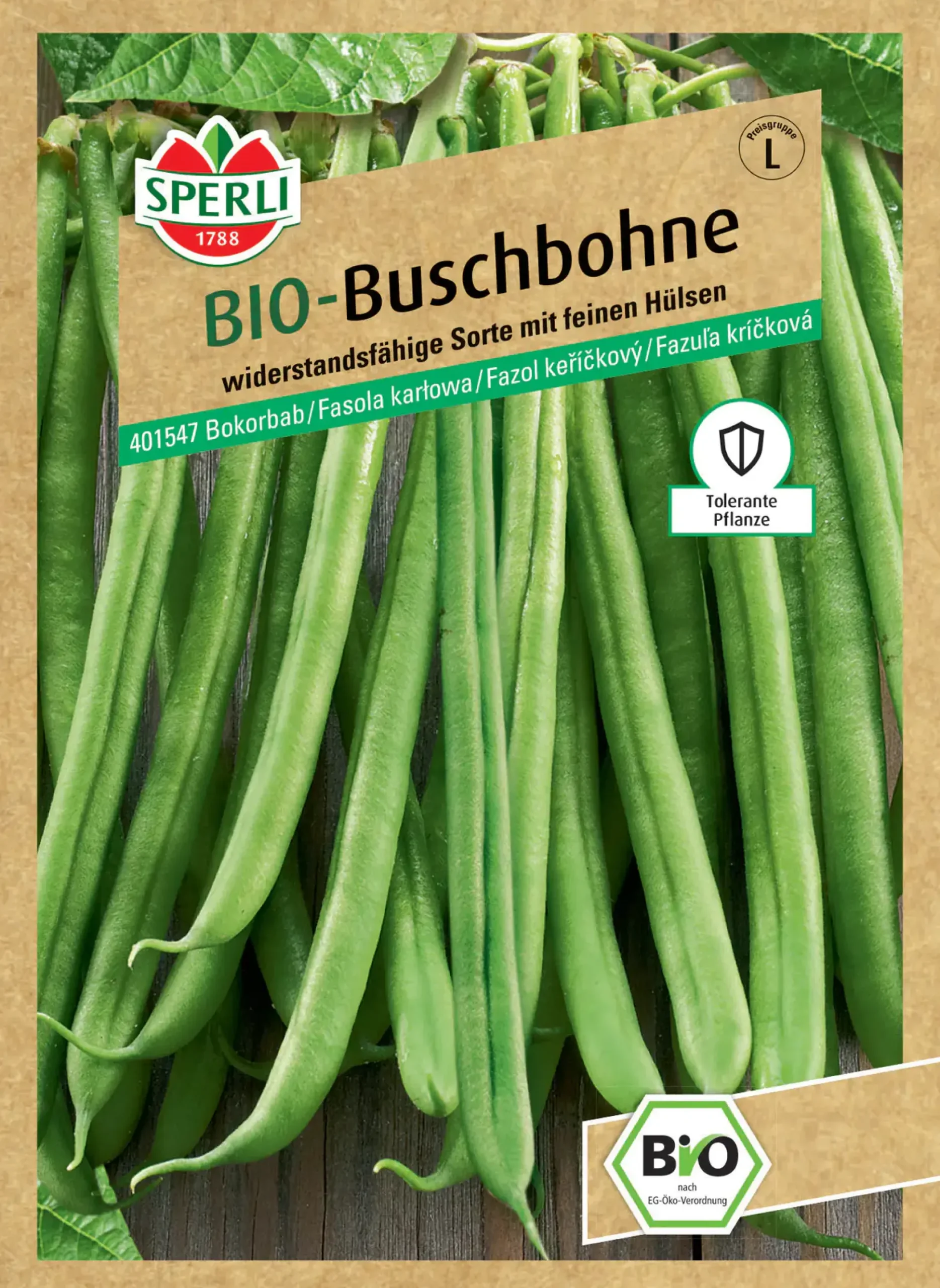 Sperli BIO Buschbohne fein