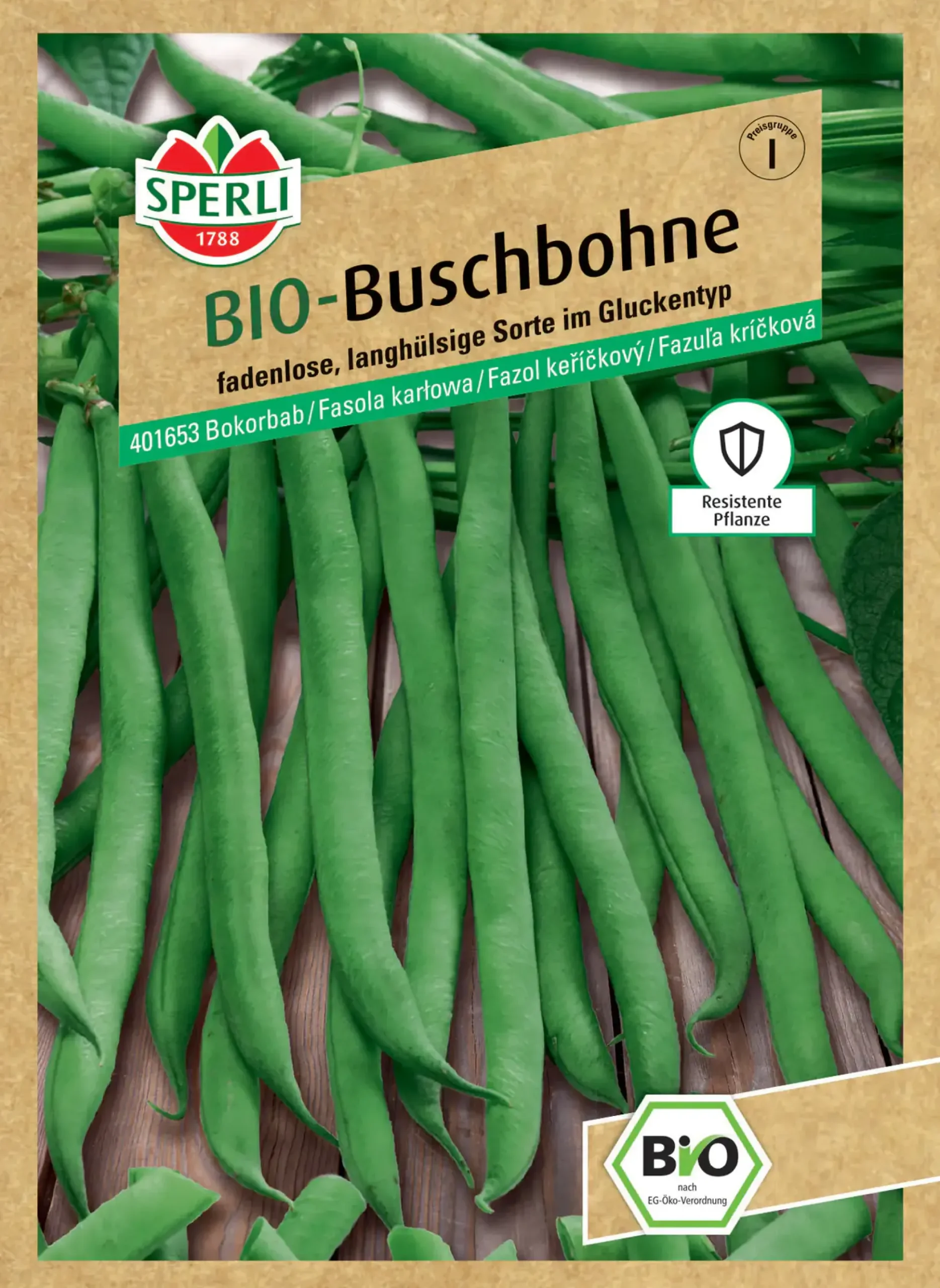 Sperli BIO Buschbohne lang