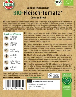 Sperli BIO Fleisch-Tomate Coeur de Boeuf