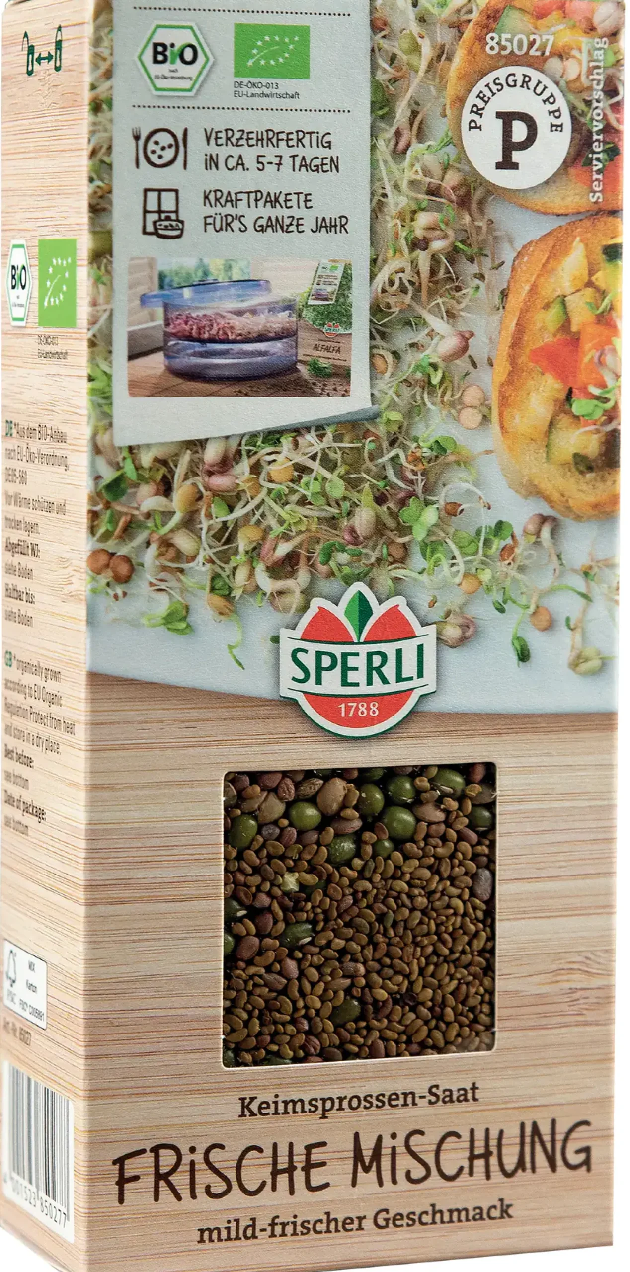 Sperli BIO Keimsprossen-Saat Frische Mischung