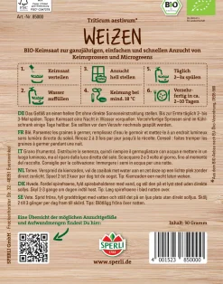 Sperli BIO Keimsprossen-Saat Weizen