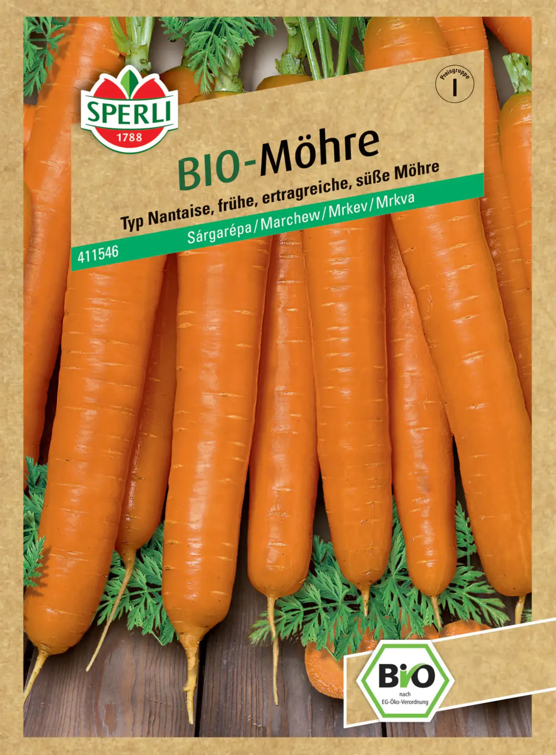 Sperli BIO Möhre Nantaise F1