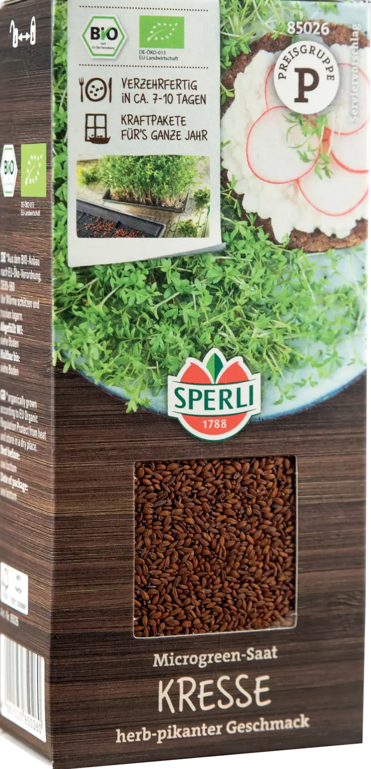 Sperli BIO Microgreen-Saat Kresse