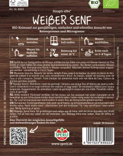 Sperli BIO Microgreen-Saat Weißer Senf