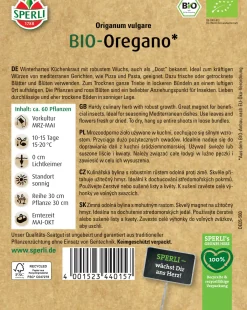 Sperli BIO Oregano