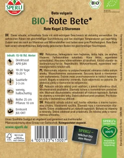 Sperli BIO Rote Bete
