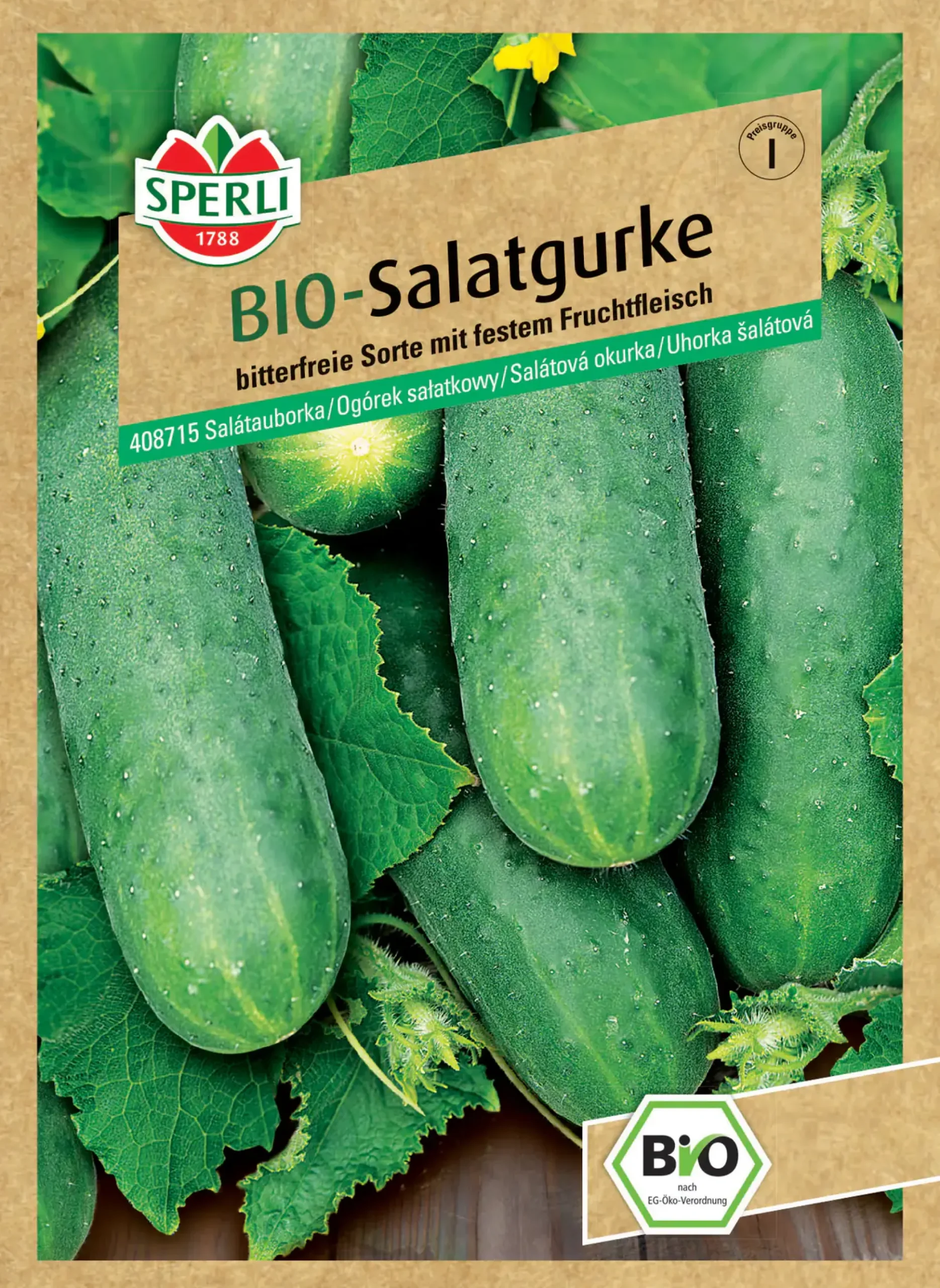 Sperli BIO Salatgurke Marketmore