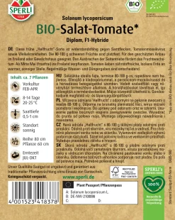 Sperli BIO Salat-Tomate Hellfrucht F1