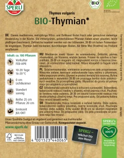Sperli BIO Thymian