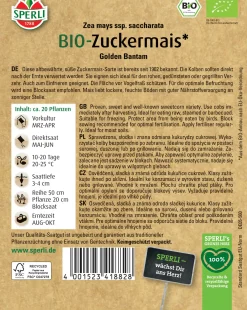 Sperli BIO Zuckermais