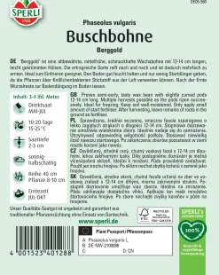 Sperli Buschbohne Berggold
