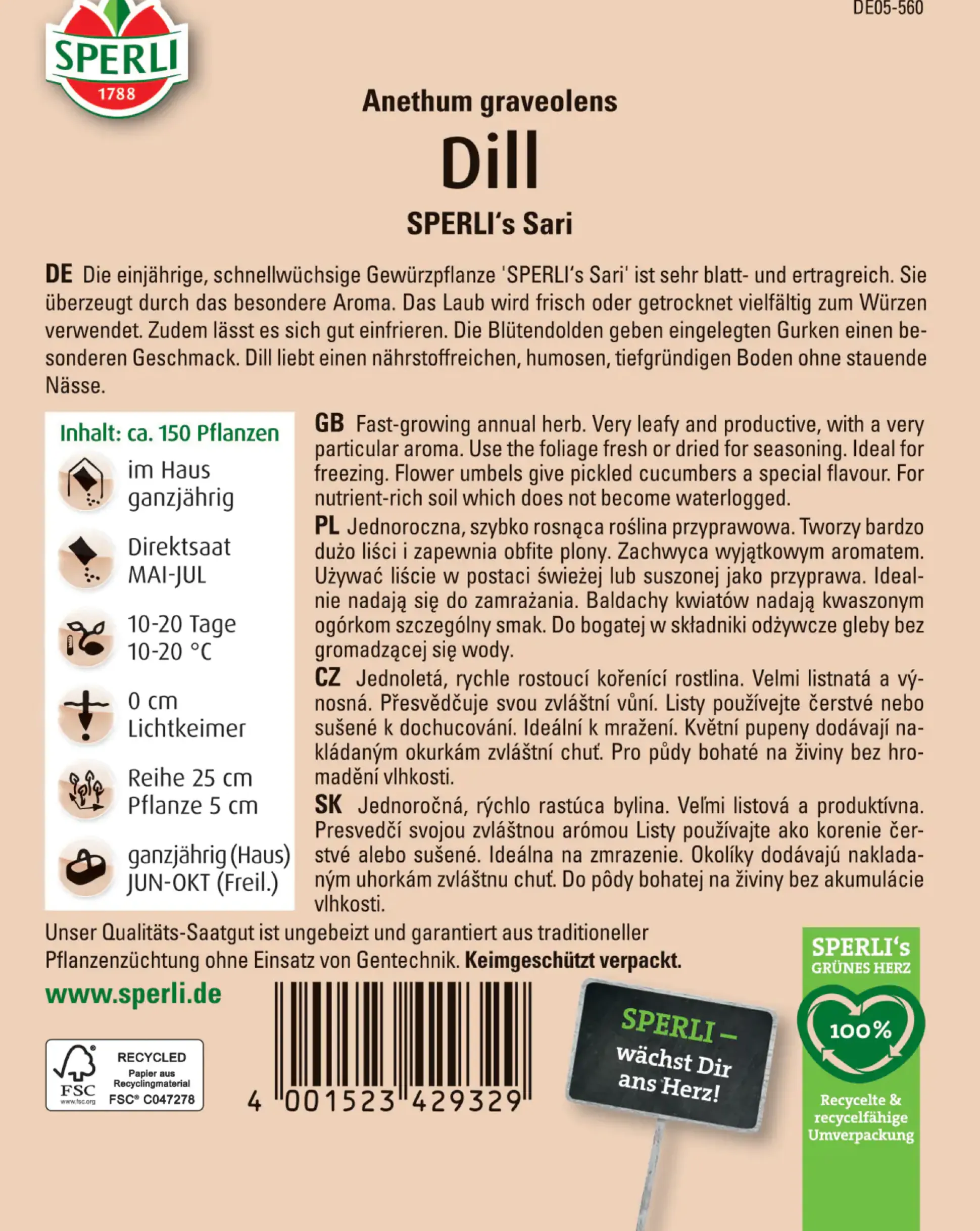 Sperli Dill Sperli 's Sari