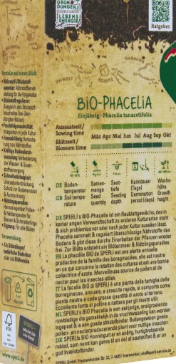 Sperli Saatgut BIO Phacelia Bodenkur für ca. 50 m²
